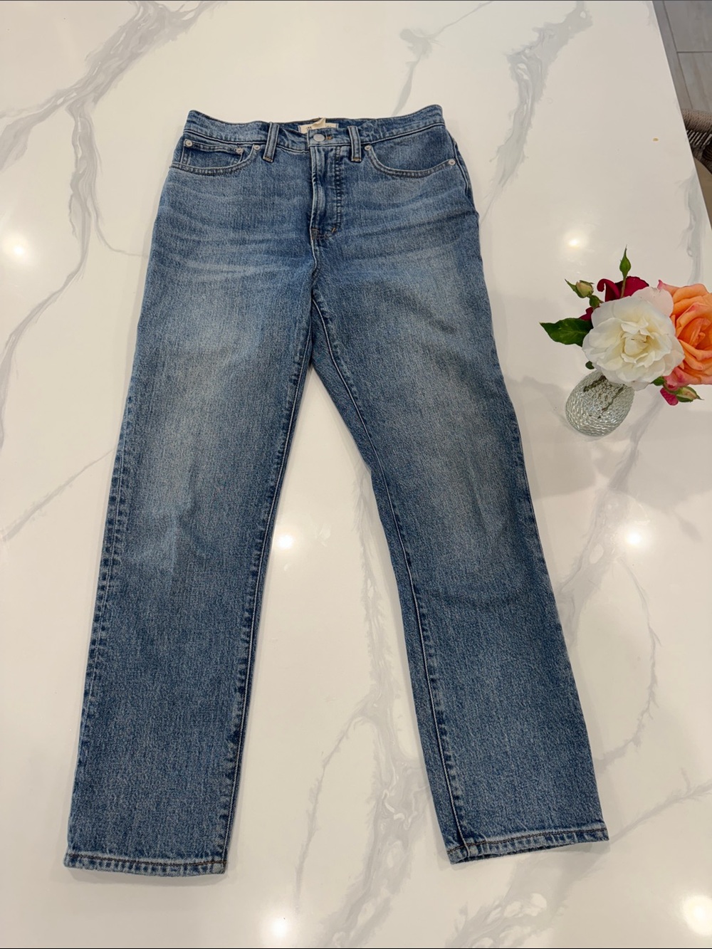 Madewell The Perfect Vintage Straight Leg Women’s Jeans - Medium Blue Wash